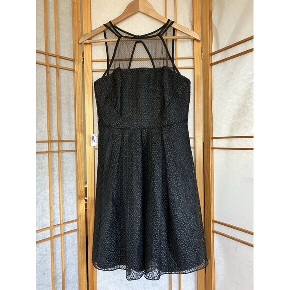 NWT Eva Franco Women’s Black Illusion Top Cocktail Dress, Size 4 MSRP $265 - Picture 14 of 14